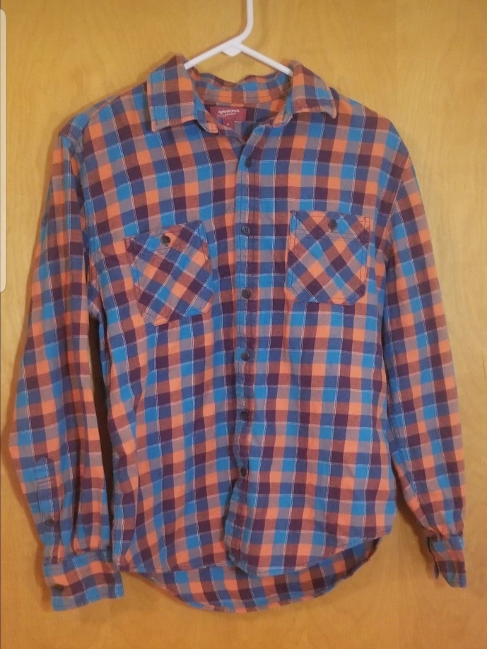 Arizona Jeans Flannel Shirt Unisex Size Medium in Very Good Condition